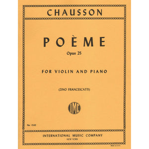Chausson Poème for Violin & Piano
