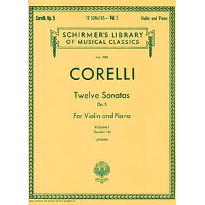Corelli-Twelve-Sonatas-Volume-1-Violin-Music-Schirmer