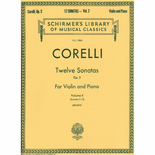 Corelli-Twelve-Sonatas-Volume-2-Violin-Music-Schirmer