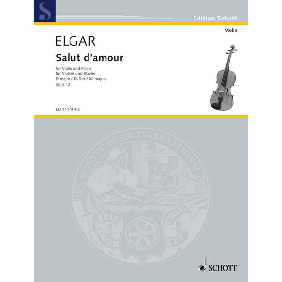 Elgar-Salut-Damour-Schott-Edition-Violin-Music
