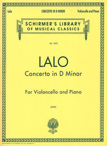Lalo-Concerto-D-Minor-Cello-Music-Schirmer