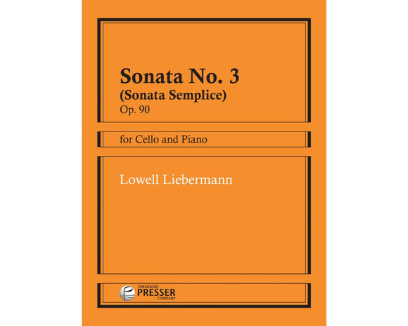 Liebermann-Sonata-No-3-Opus-90-Cello-Music-Presser
