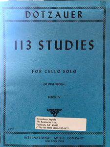 Dotzauer-113-Studies-for-Solo-Cello-Klingenberg-Book-IV