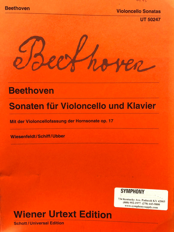 Beethoven Sonatas for Cello & Piano